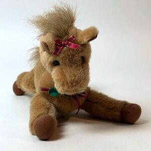 Russ Chestnut the Light Brown Tan Horse Plush Stuffed Animal‎ Toy Holly 12in T26